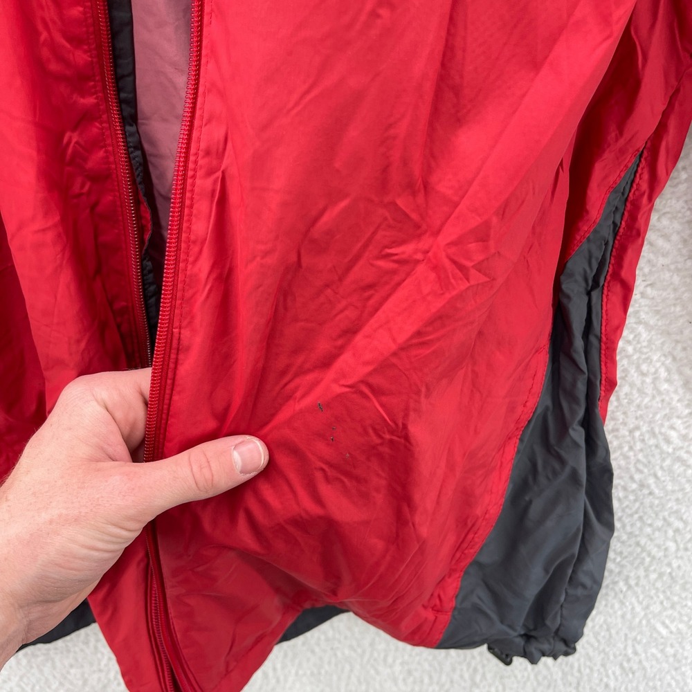Columbia Rain Jacket Mens Medium Red Glennaker Lake Hooded Windbreaker Outdoor - Picture 11 of 12
